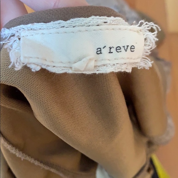 a’reve Lace Boho Tan Cold Shoulder Dress - Picture 9 of 15